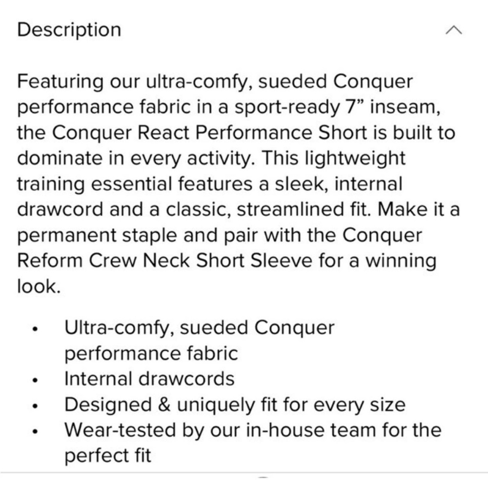 ALO Yoga Men’s “Conquer React Performance” Short 7” Inseam (M) *BESTSELLER* - Picture 6 of 10